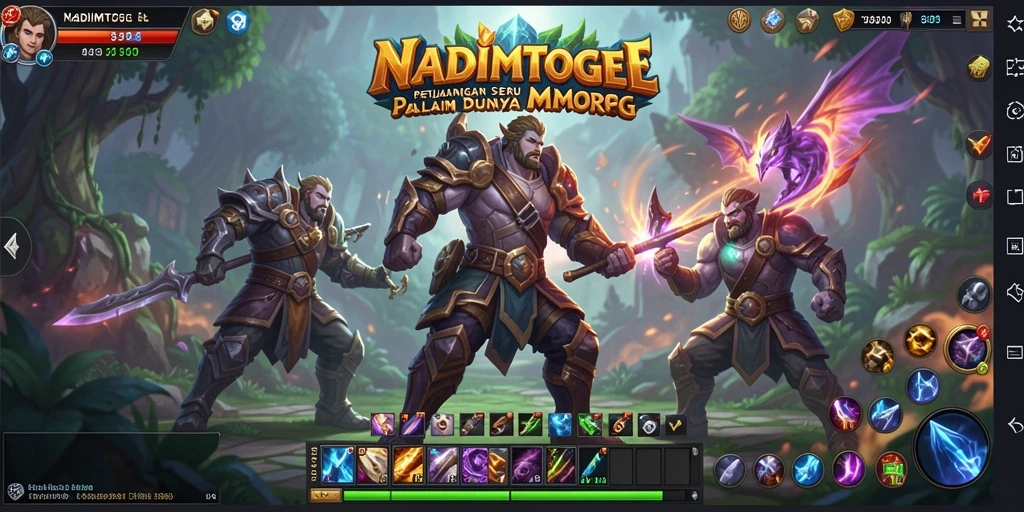Tampilan menarik dari gameplay NADIMTOGEL dalam petualangan MMORPG.