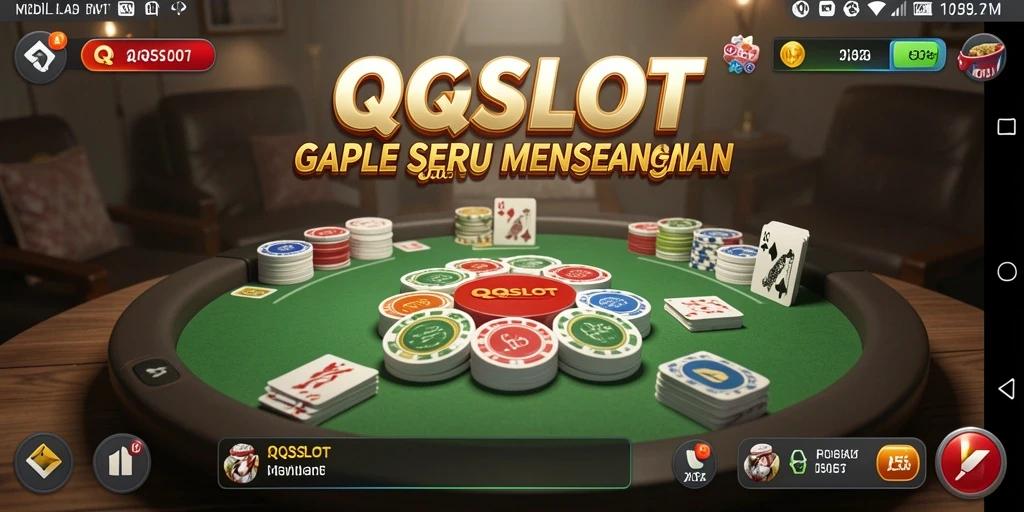 Screenshot QQSLOT menampilkan gameplay Gaple yang seru.