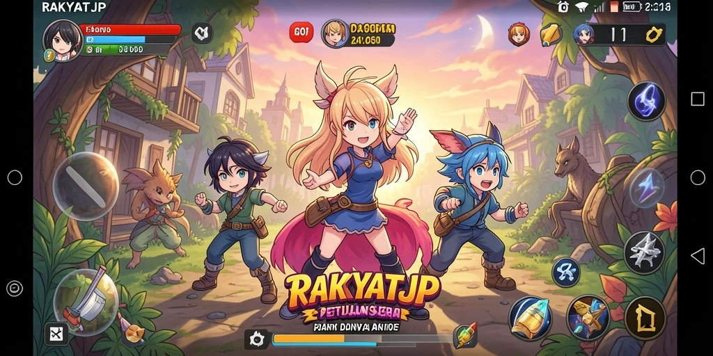 Tangkap momen seru dalam permainan RAKYATJP dengan berbagai karakter anime.