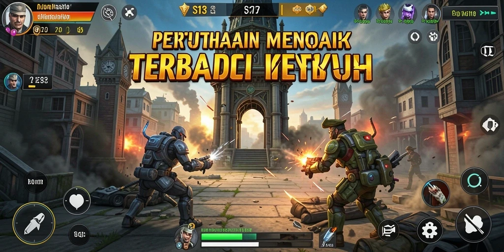 Tangkapan layar S13 menampilkan aksi seru dalam pertahanan menara.
